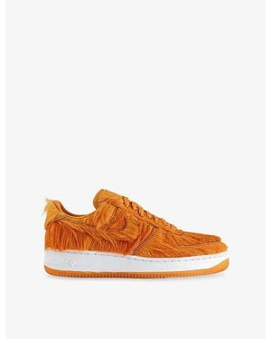 Nike Air Force 1 Faux-Fur Trainers - Orange
