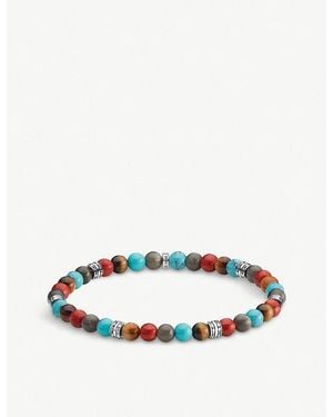 Thomas Sabo Lucky Charms Sterling- And Marble Beaded Bracelet - Red