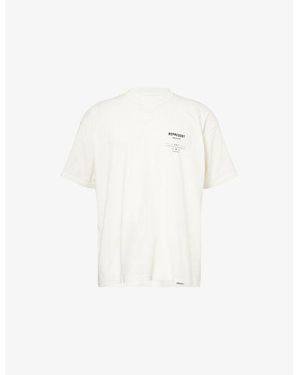 Represent Revere Manor Graphic-Print Cotton-Blend T-Shirt - White