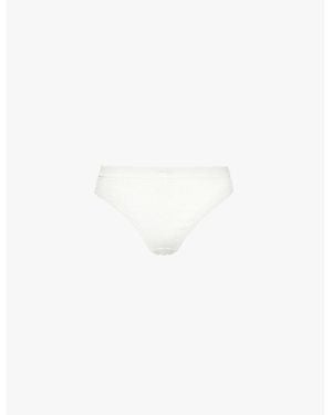Sloggi Ever Ease String Stretch-Cotton Thong - White