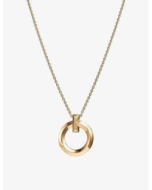 Tiffany & Co. Tiffany T T1 Circle 18Ct- Pendant Necklace - Metallic