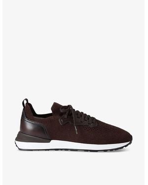 Magnanni Grafton Knitted Low-Top Trainers - Brown