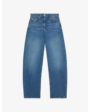 Reiss Sabel Barrel-Leg Denim Jeans - Blue