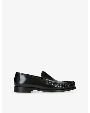 Collegium Sera Leather Loafers - Black