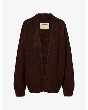 Frenckenberger Big Knit Wool-And-Cashmere Cardigan - Brown