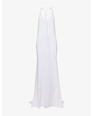 Jacquemus Marcel Scoop-Neck Stretch-Woven Maxi Dress - White