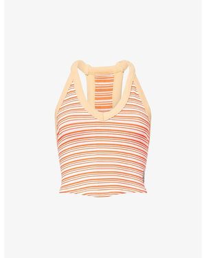 Fp Movement Racerback Stripe Jersey Top - Pink