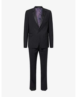 Paul Smith Single-Breasted Wool And Mohair Tuxedo Suit - Black