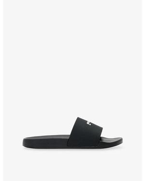 AllSaints Underground Rubber Sliders - Black