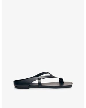 Alohas Dawn Leather Sandals - Blue