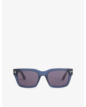 Tom Ford Ft1333 Andy Square-Frame Acetate Sunglasses - Purple