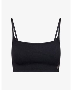 Free People Fp Movement Tighten Up Mini Ribbed Sports Bra - Black
