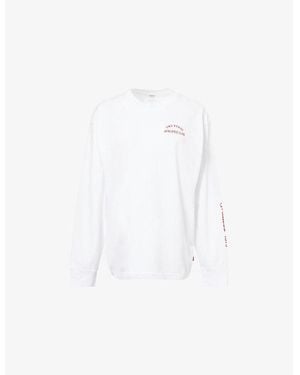 Levi's Graphic-Print Long-Sleeve Cotton T-Shirt - White