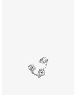Messika My Twin Trilogy Medium 18Ct And 1Ct Diamond Ring - White