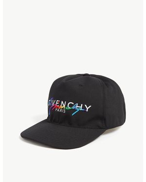 Givenchy Rainbow Logo Nylon Baseball Cap - Black