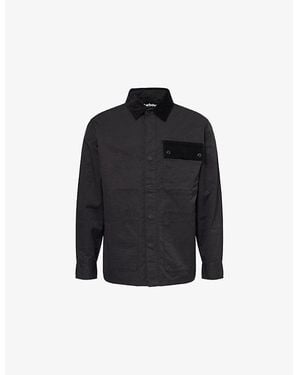 Barbour Silverbay Long-Sleeve Cotton-Blend Overshirt - Black