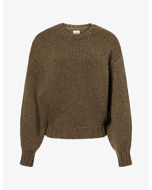 KHAITE Gemma Round-Neck Cashmere Jumper - Green
