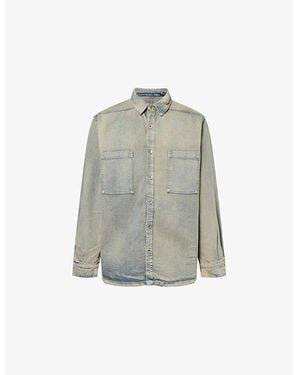 Rick Owens Jumbo Oversized Denim Shirt - Grey