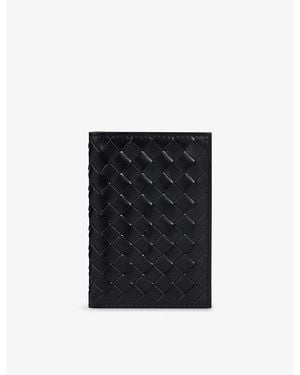 Sandro Braided Leather Wallet - Black