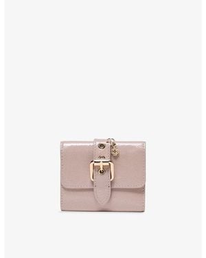 Maje Miss M Small Patent-Leather Wallet - Pink
