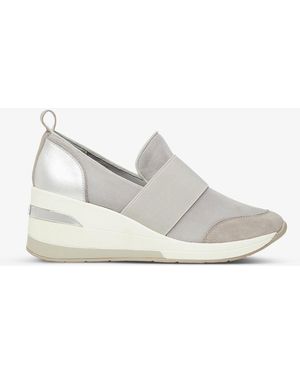 Dune Emillia Slip-on Wedge-trainers - Grey