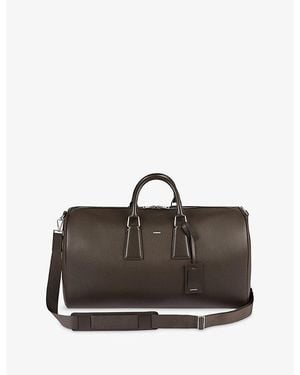 Sandro Logo-Embossed Coated Canvas Weekender Bag - Brown