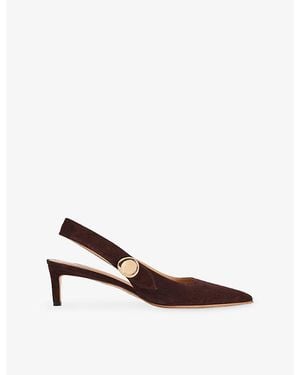 JOSEPH Cleo Suede Courts - Brown