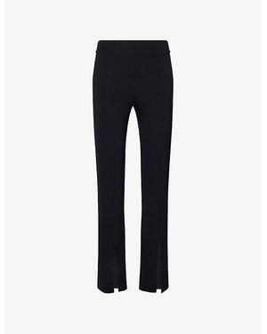 Commando Neoprene Split-Front Jersey Trousers - Blue