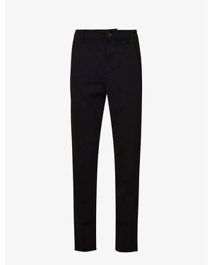 7 For All Mankind Travel Regular-Fit Tapered Stretch-Jersey Trousers - Black