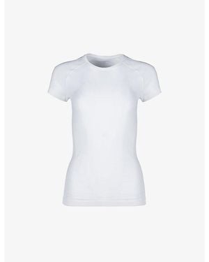 Sweaty Betty Athlete Seamless Workout Stretch-Jersey T-Shirt - White