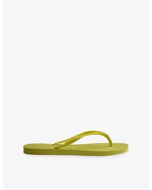 Havaianas Slim Rubber Flip-Flops - Yellow