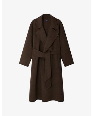 Soeur Harvard Relaxed-Fit Wool-Blend Coat - Brown