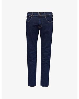 Replay Ariick Straight-Leg Stretch-Denim Blend Jeans - Blue