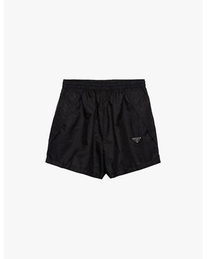 Prada Re-Nylon Mid-Rise Shorts - Black