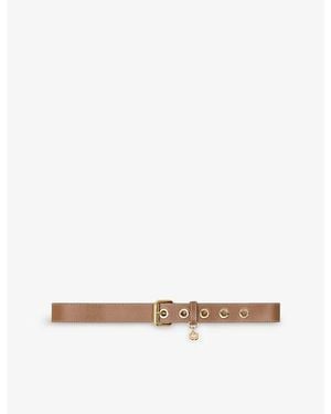 Maje Eyelet Leather Belt - Multicolor