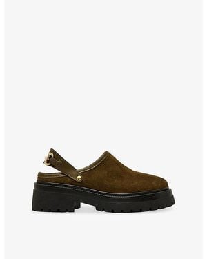 Steve Madden Erba Suede Mules - Green