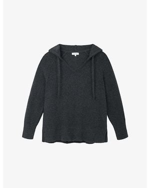 The White Company Relaxed-Fit Cotton-Blend Hoody - Blue