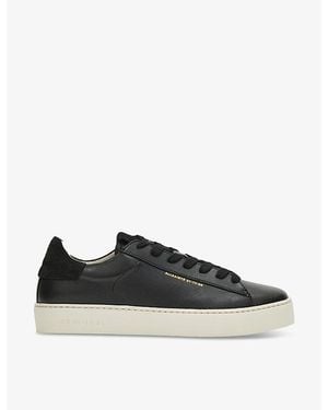 AllSaints Shana Leather Low-Top Trainers - Black