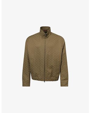 Gucci Gg Canvas Bomber Jacket - Green