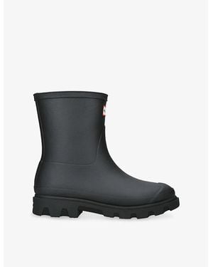 HUNTER Downpour Short Rubber Wellington Boots - Black