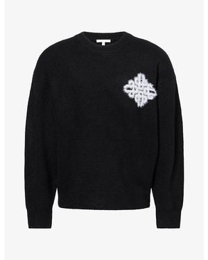 The Couture Club Brand-Emblem Knitted Jumper - Black