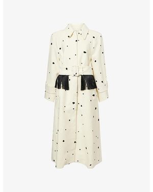 Camilla & Marc Ponza Belted Woven Coat - Natural