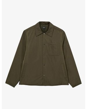 Reiss Raider Boxy-Fit Woven Overshirt - Green