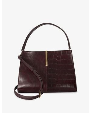 Dune Destined Medium Leather Tote Bag - Purple