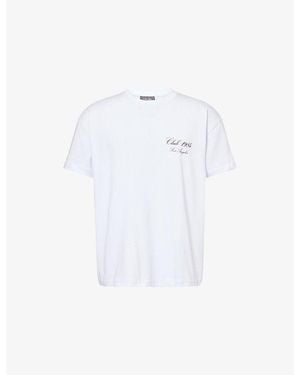 Club 1984 The Line Graphic-Print Cotton T-Shirt - White