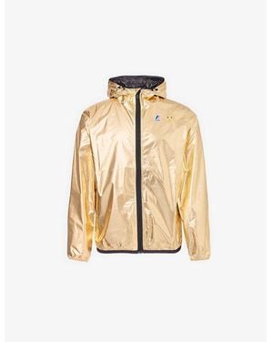 COMME DES GARÇONS PLAY Comme Des Garçons Play X K-Way Hooded Two-Zip Pockets Regular-Fit Woven Jacket - Metallic