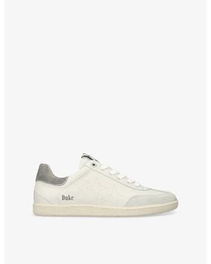 Duke & Dexter Plus Duke Leather Low-Top Trainers - White