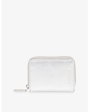 Whistles Koa Compact Leather Purse - White