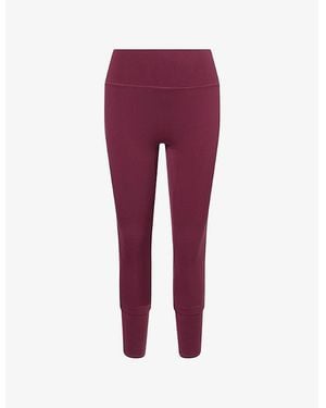 The Couture Club Sculpting Emblem High-Rise Gym Leggings - Red