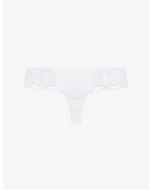 Simone Perele Intrigue Lace Tanga Briefs - White